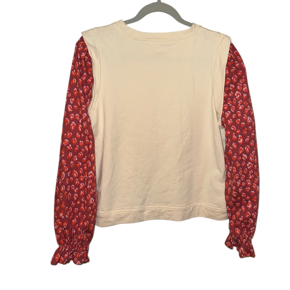 ❤️ Karlie Animal Print Bishop Sleeve Sweatshirt | Size L - Picture 3 of 7